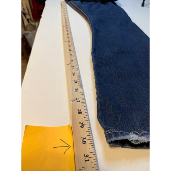 Seven7 Bootcut Jeans Size 14 Embroidered Pockets Mid Rise Coastal cowgirl Chic - Picture 11 of 12